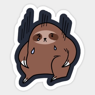Sad Crying Sloth Sticker